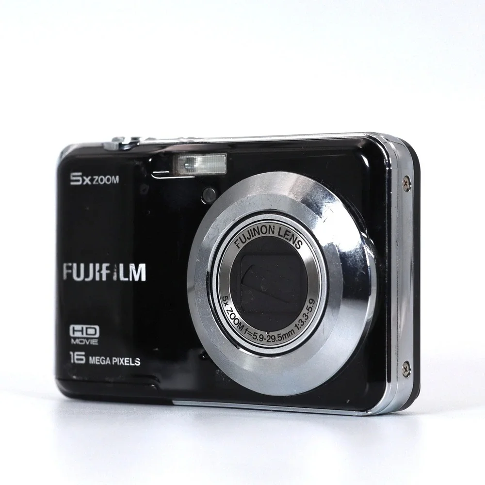 Fujifilm FinePix AX Digital Camera Black 5x Zoom 16MP HD Movie Travel Tested